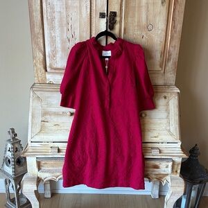 Lilly Pulitzer Vibrant Red quarter  Sleeve Dress